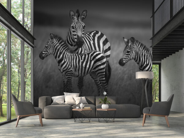 High,Ceiling,Loft,Living,Room,3d,Render.there,Are,White,Brick Naadloos behang